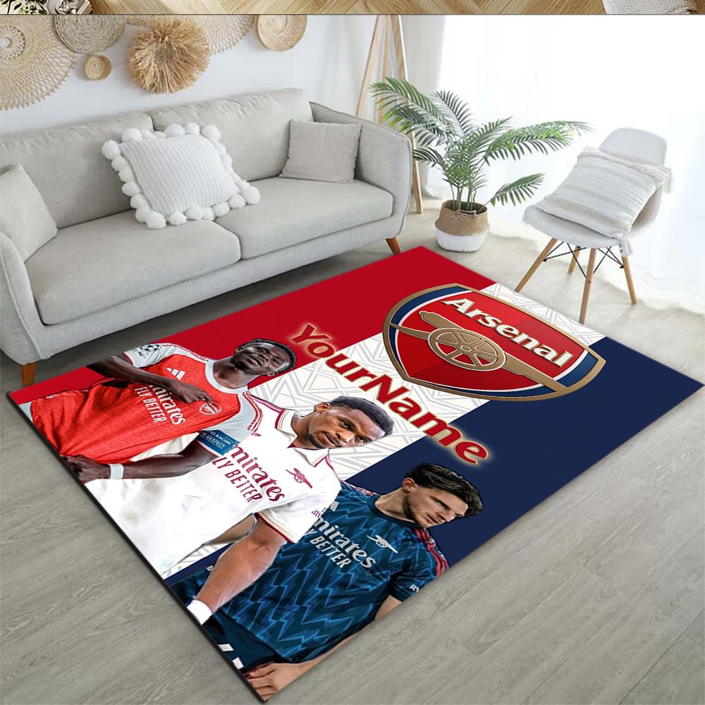 Arsenal Personalized Text Floor Mat Suitable for Study Room Outdoor Game Room Dormitory Antislip Carpet Anime Office Decor