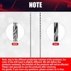 7 Pcs Extra Long Brad Point Drill Bit Set,12" 300mm Carbon Steel Wood Drill Bits Set,Fit for Bench Hand and Conventional Electric Drill
