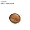 Whole Wood Lovesickness Wood Solid Wooden Pan Plate Fruit Dishes Saucer Tea Tray Dessert Dinner Plate Round Shape Tableware