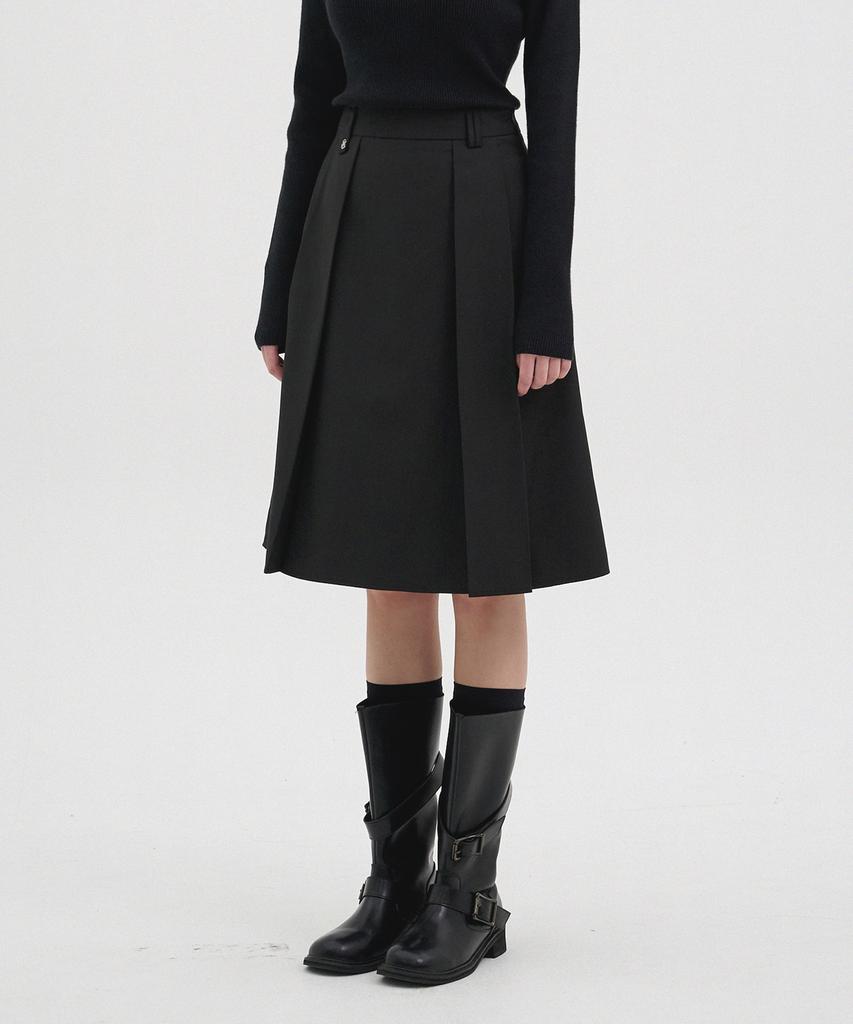 Micene Joby Pintuck Midi Skirt