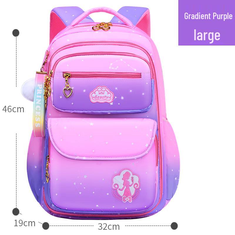 Li Shen Gradient Pink Primary School Backpack