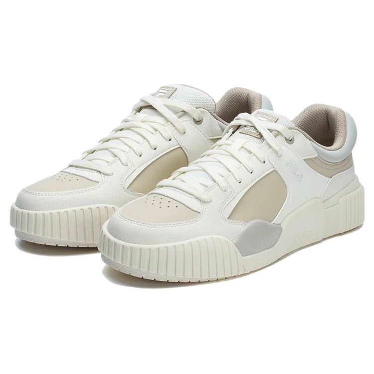 FILA Blocks Casual Comfortable Low-Top Sneakers Men sneakers White Gray F12M312209FOS