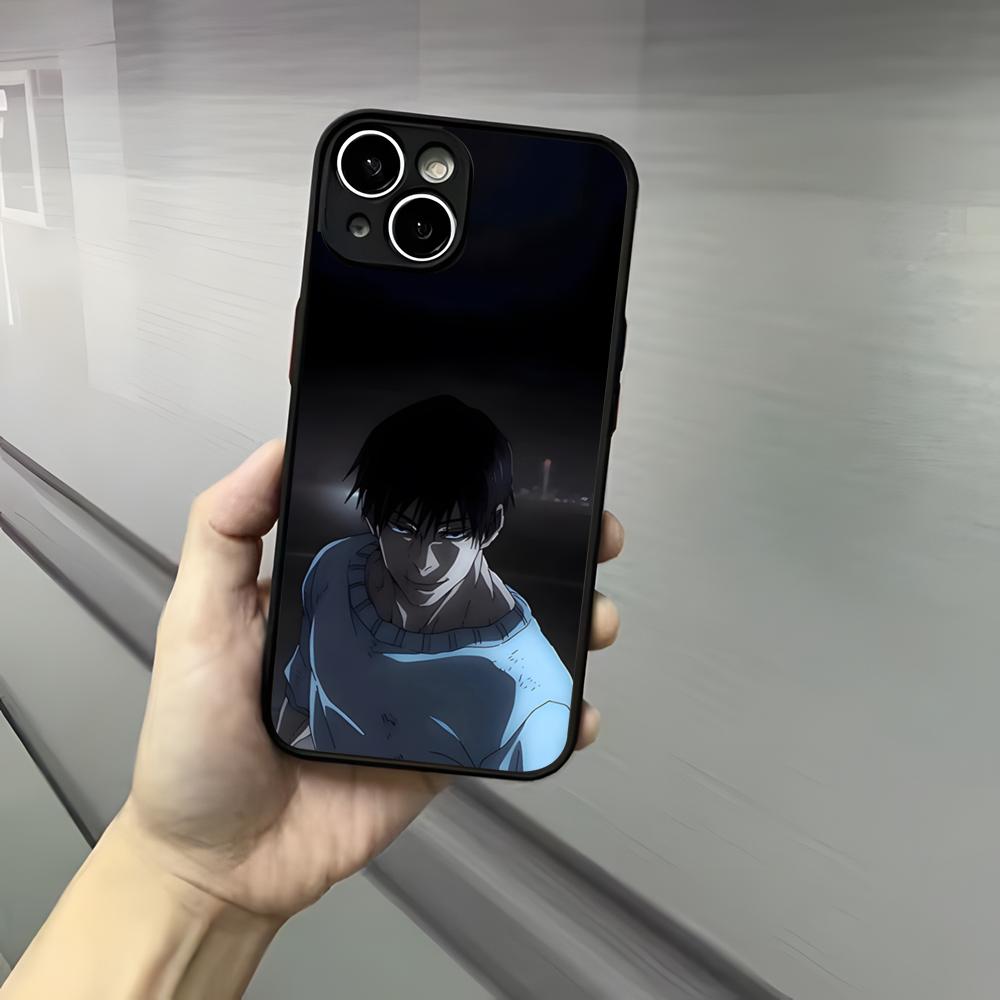 Toji Fushiguro Jujutsu K-Kaisen Phone Case For Iphone 17 16 15 14 13 12 Pro Max Xr Air Plus Skin Feel Black Hard Shell Cover