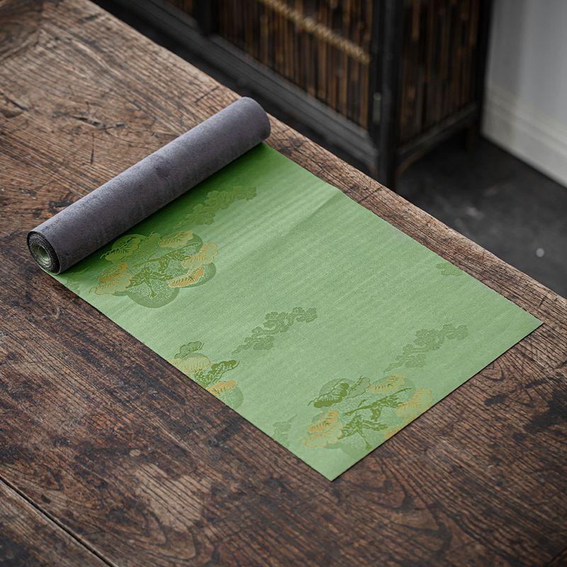 

Минималистичная скамья в китайском стиле, доступная роскошь, замша Diablement Fort Cloud Pine-Green 200*28cm