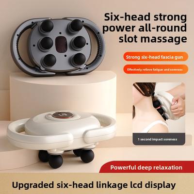 Charging Relaxation Artifact Six-head Neck Membrane Gun High-frequency Muscle Back New Six-head Neck Membrane Gun Massager