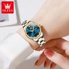 OLEVS Womens Wrist Watch Business Fashion Watches Stainless Stee Watch Bands Quartz Watch For Woman Waterproof Week Date Wristwatch