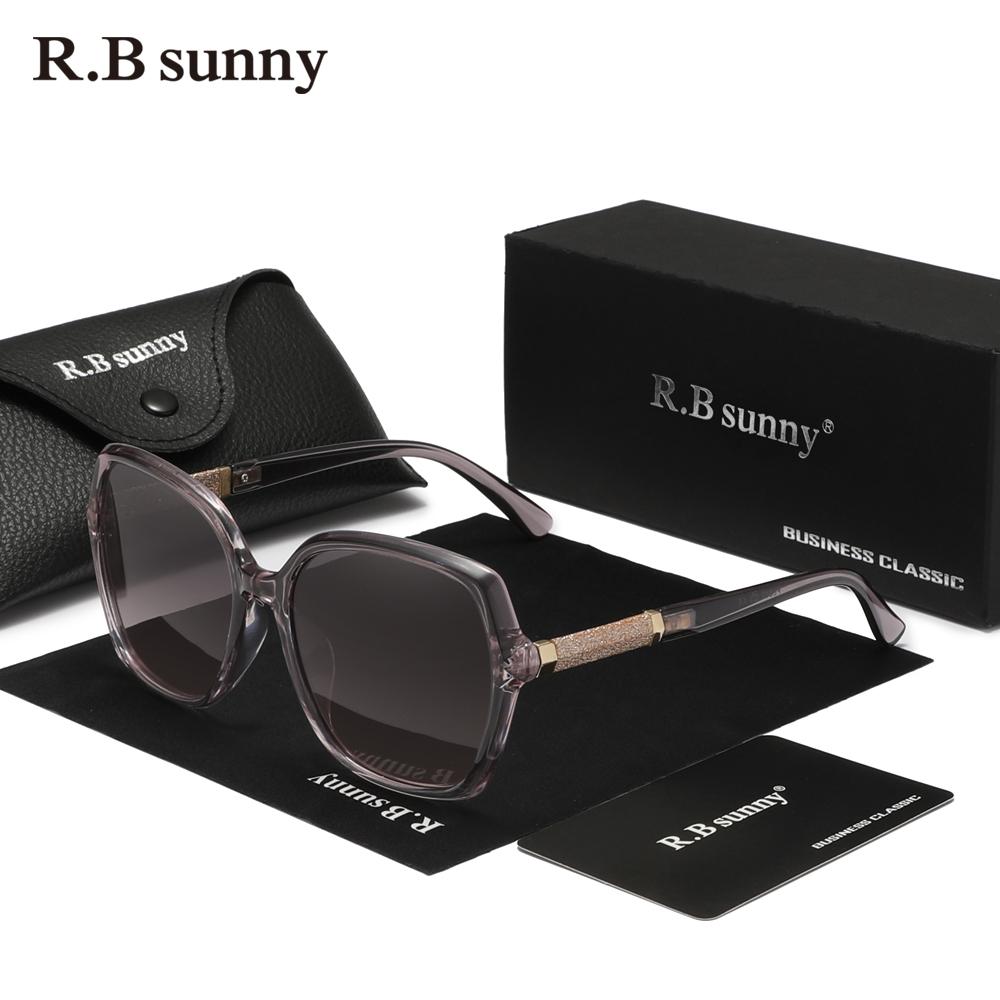 Женские очки RBsunny, роскошные солнцезащитные очки Butterfly в большой оправе, женские солнцезащитные очки с градиентными линзами Butterfly Holiday Anti-UV400 для вождения