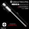 Phillips Head Electric Screwdriver Drill with Extended Fine Head, Strong Magnetic Hex Bit, High Hardness