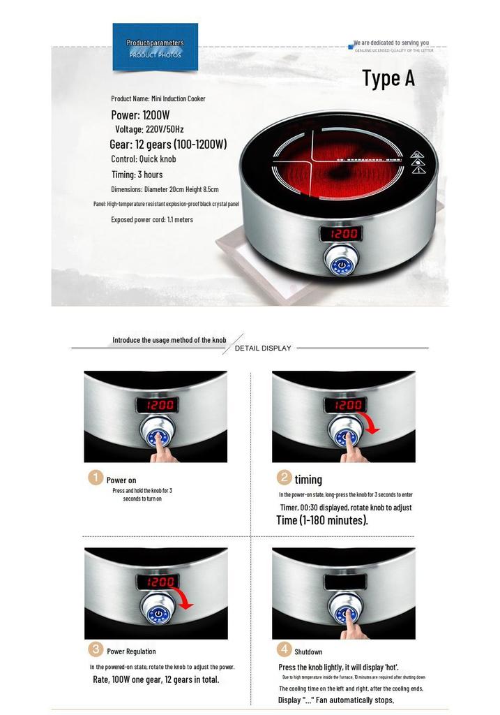Electric Ceramic Tea Brewing and Incense Burner Heating Stove