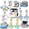 Copper Headset Ship Luminous Firefly Pendant Charms Beads Fitoriginal Bracelets Diy Jewelry Gifts For Women