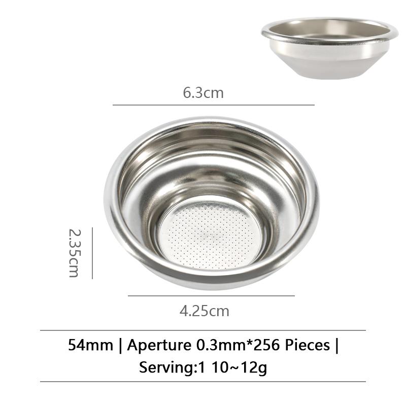 Coffee Filter Basket 51mm 54mm 58MM Stainless Steel Replacement For Bottomless Portafilter Powder Bowl Barista Espresso Tools