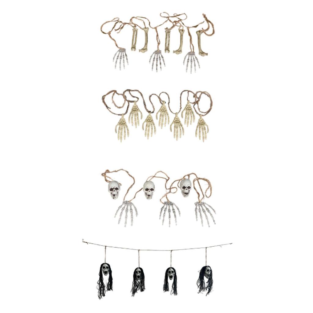 Scary Skeleton Hanging Ornament Party Supplies for Backyard Patio Farmhouse