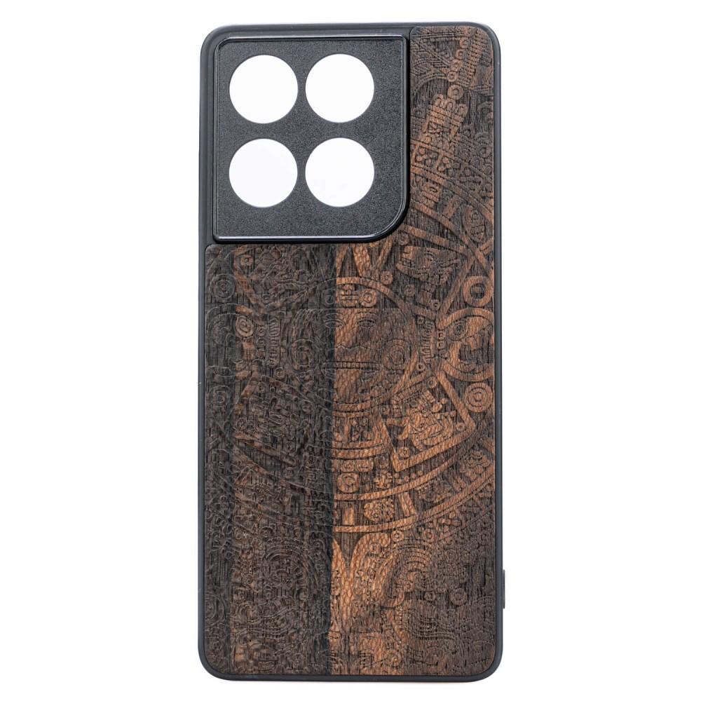 Bewood Wooden Case for Motorola Edge 60 / 60 Fusion 5G Aztec Calendar Ziricote