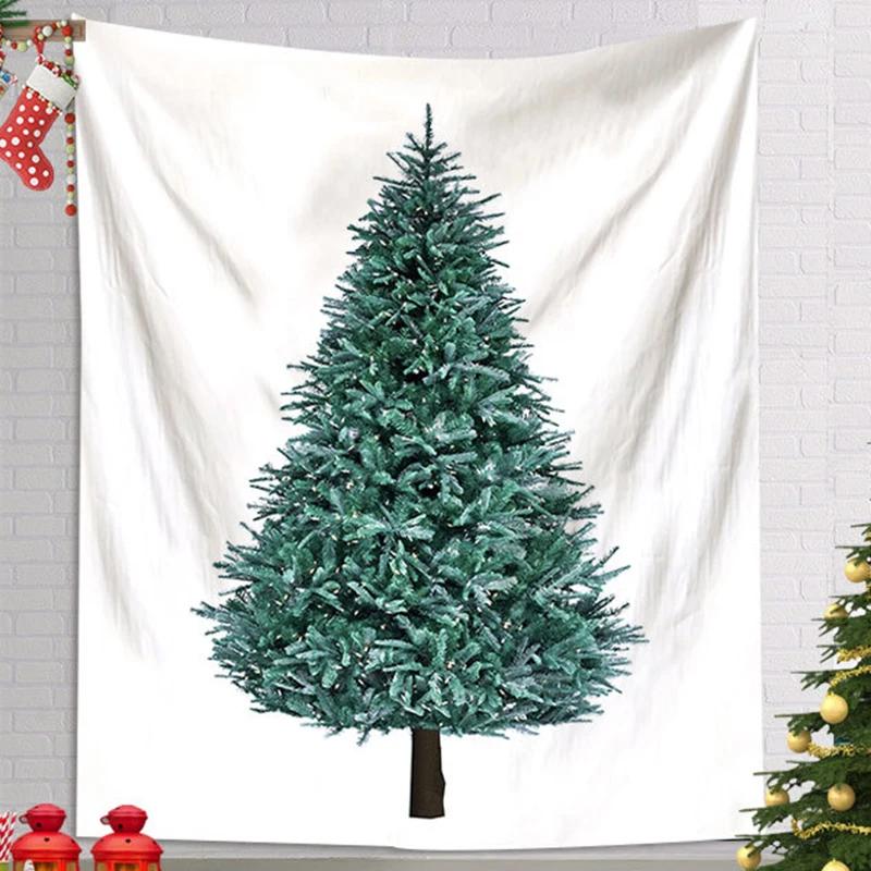 Ashou Merry Christmas Tapestry Wall Decor Hanging Room Decoration Christmas Tree Decorations Santa Claus Tapestry Home Decor