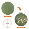 TuxFezug Embroidery Kit DIY Cross Stitch Set for Beginners with Tools (Multicolor Flowers & Leaves, 3 Sets)