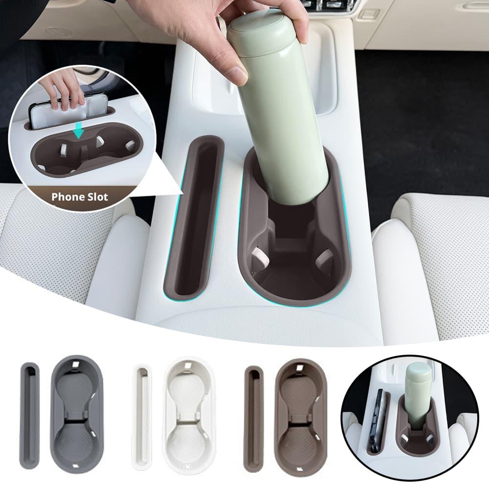 For 2026 GWM ORA 5 Center Console Cup Holder Center Console Storage Box Silicone Cup Holder TPE Mobile Phone Slot Accessories