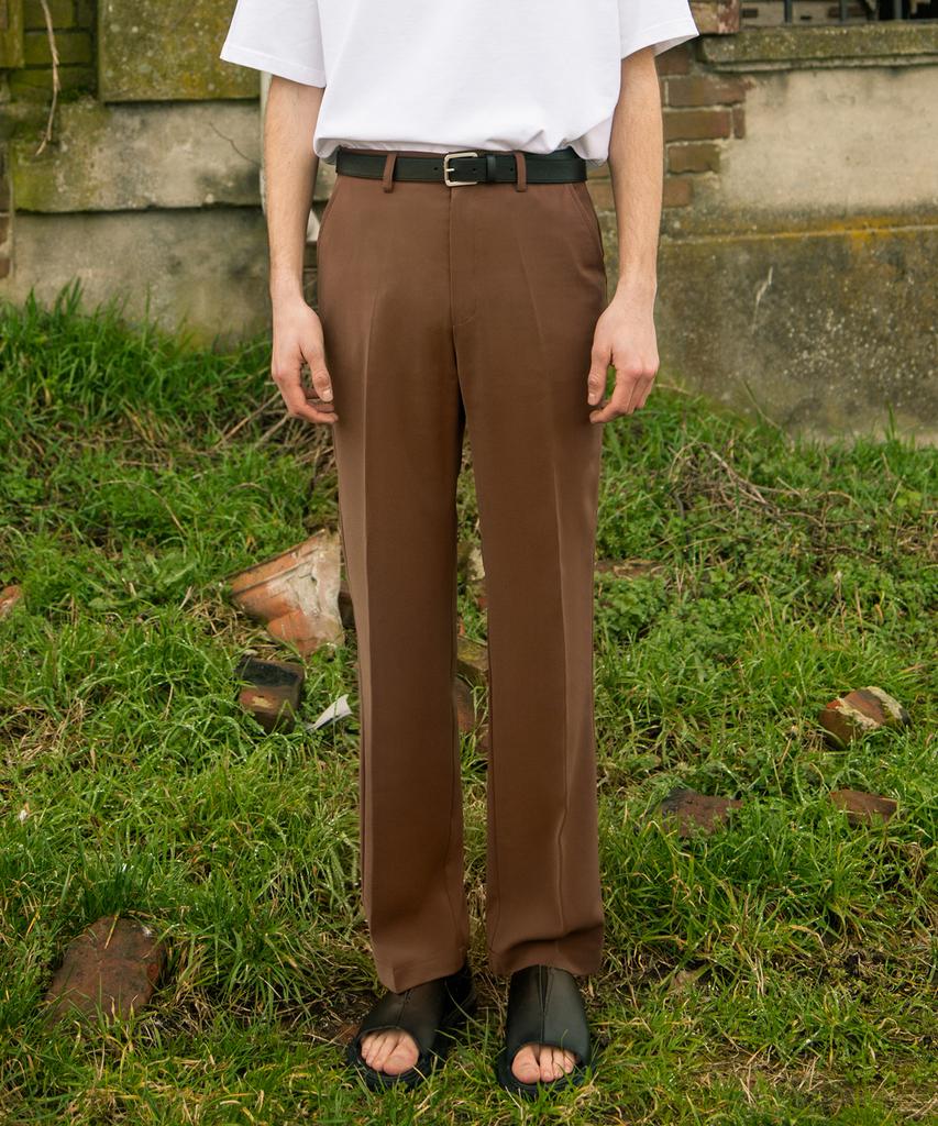261EUI Line Slacks Brown