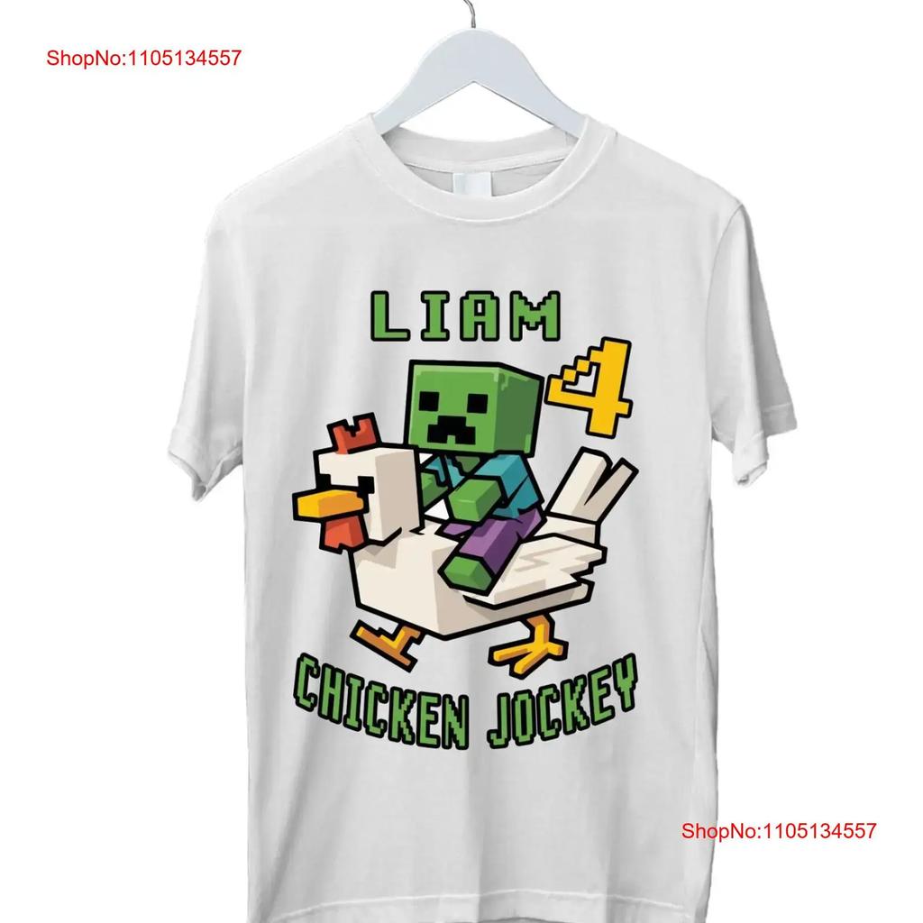 Personalised Funny Chicken Jockey T Shirt Gamer Ride Games Top Vintage Washed Unisex Top For Everyday Wear Stretched Breathable