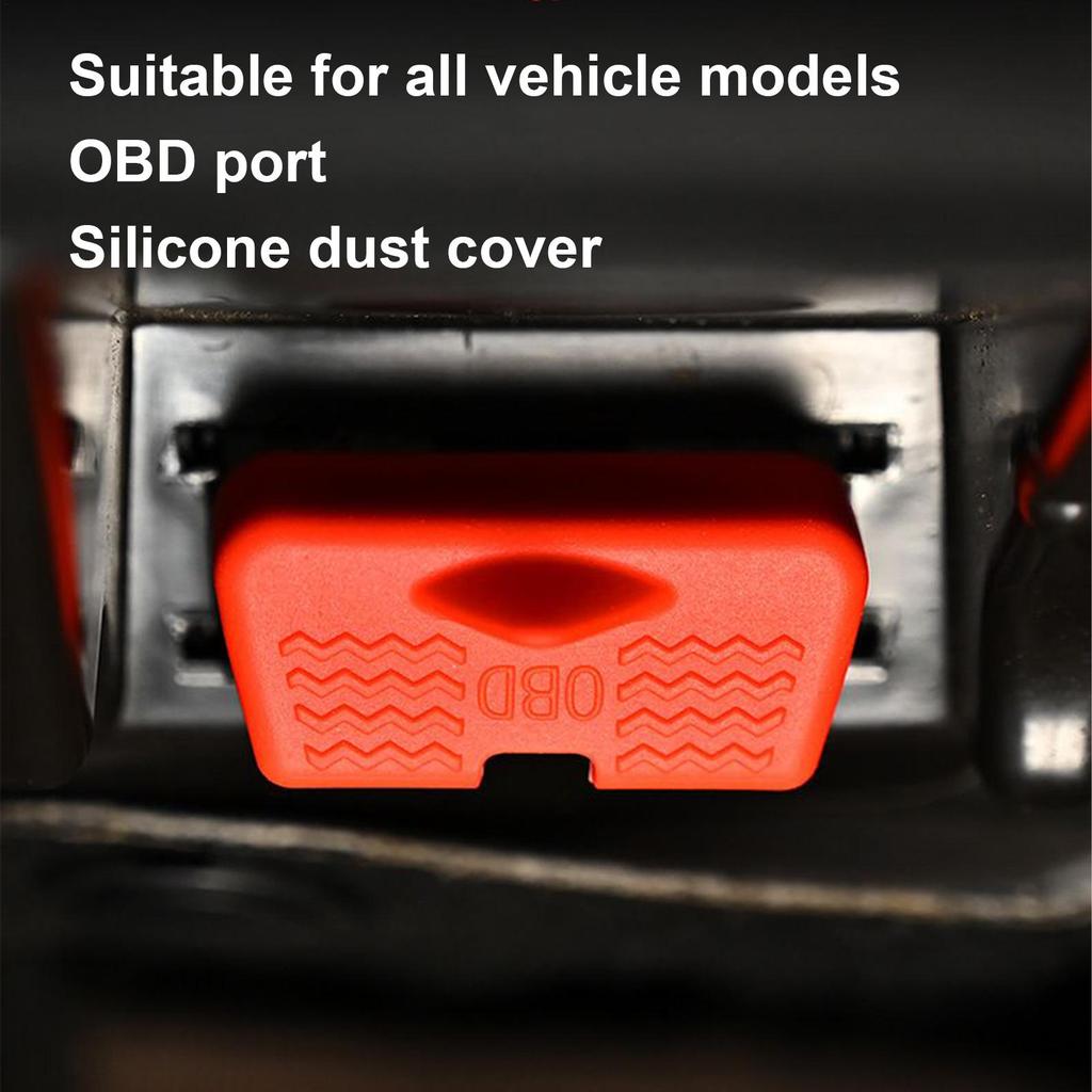 OBD Dust Cover Universal Silicone Waterproof Auto Accessories Car OBD Interface Cover For SUV RV Vehicle Trip Travel Driver
