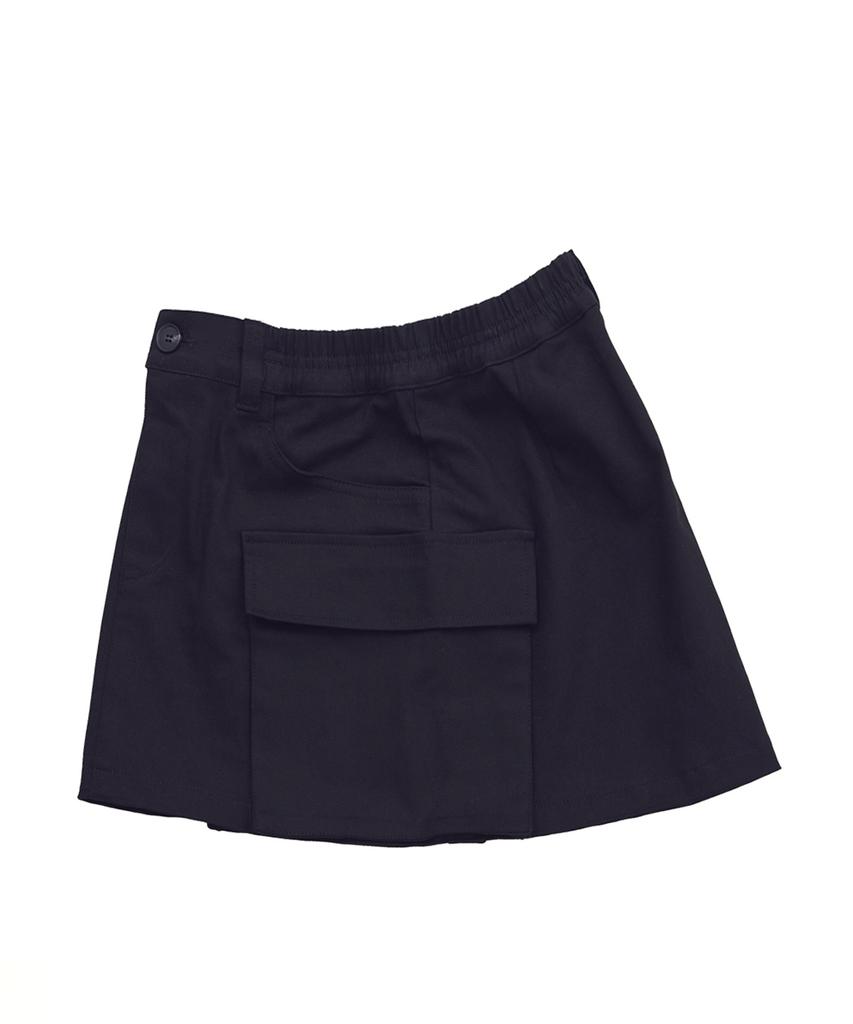 Disco Donut Cargo Mini Skirt_Black