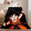 1PC Son Goku  Print Flannel Blanket, High Quality All Seasons, Home Decor, Warmth and Comfort, Perfect for Christmas Gifts