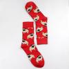Men Socks Spotted Dog Bulldog Dog Coloured Long Style Mangy Dog Tide Socks