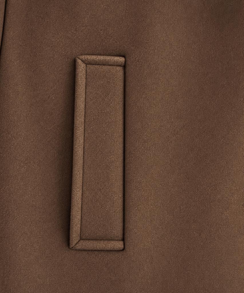 GRAYBLVD Evan Woolblend Half Coat (Brown)