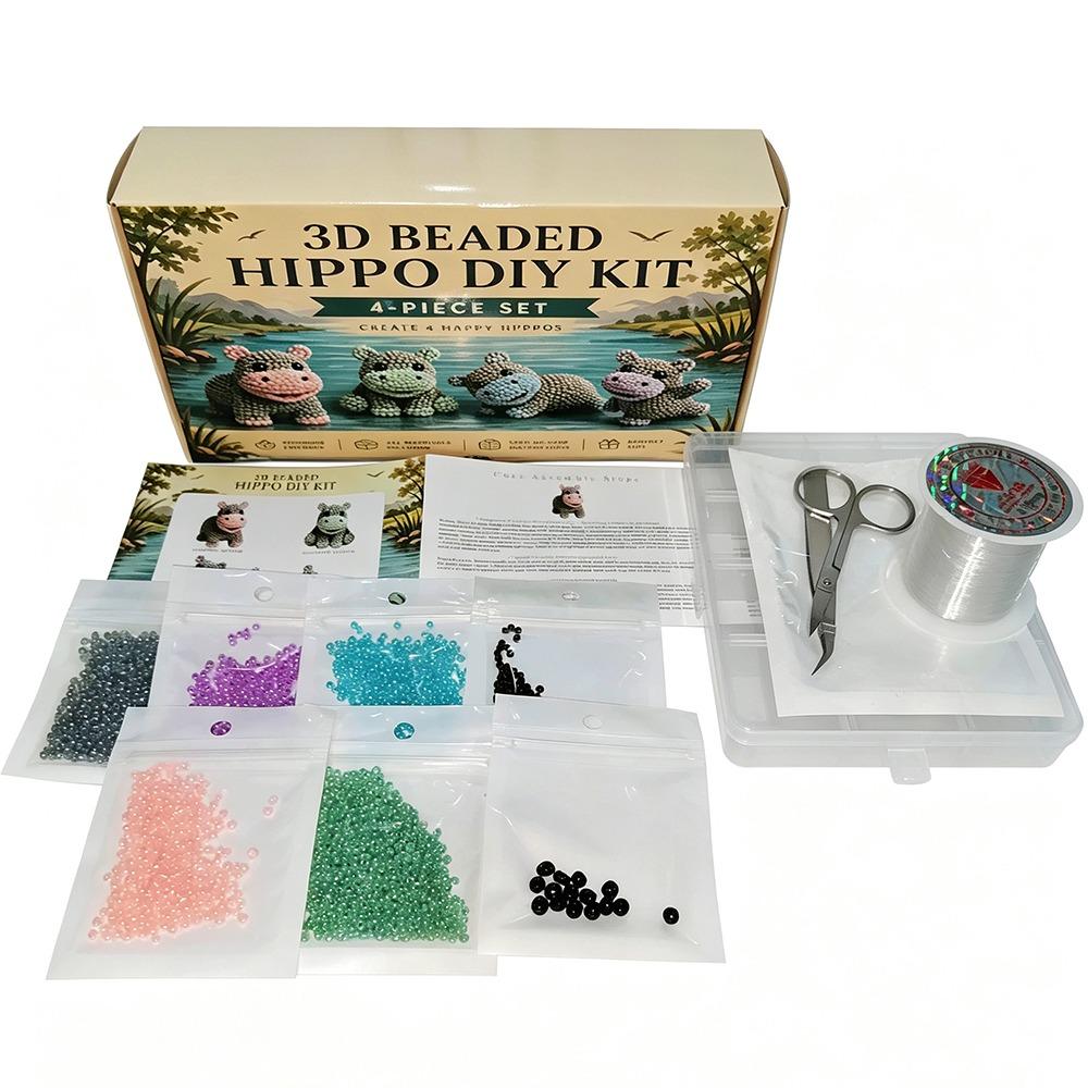 Mignon Design Animal 3D Perlé Kit Petites Perles Kit d'Art en Perles Fait Main Décoration de Maison