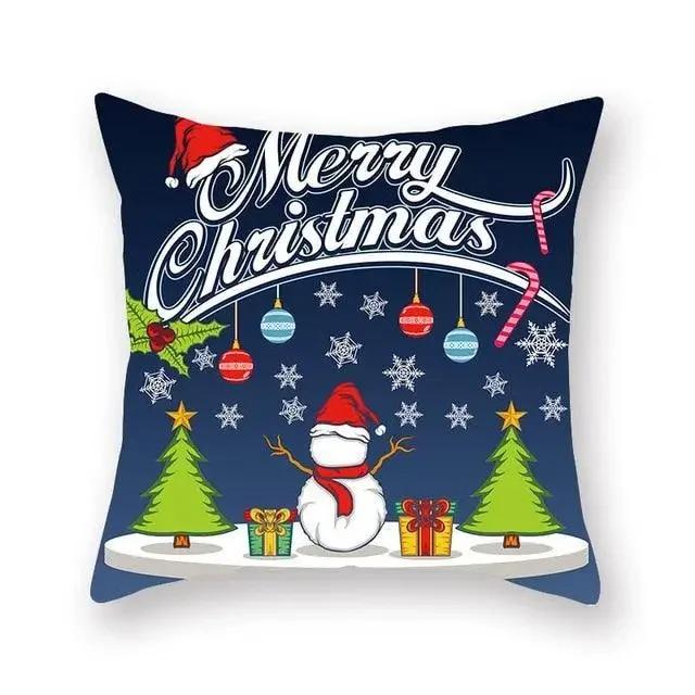 Christmas Themed Pillowcases Car Accessories Office Santa Claus Guest Sofa Home Pillowcases
