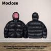 Moclose American Street Winter Down Puffer Jacket Loose Fit Warm Solid Color Couple Coat