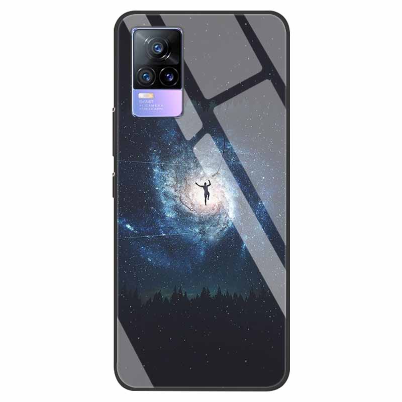 For VivoV21 5G Tempered Glass Case for Vivo V21 5G Soft Bumper Hard Funda For Vivo X60 Pro Global Phone Case X60 5G 2021 Cover