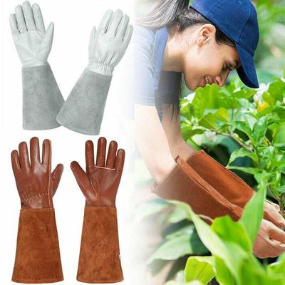 Yousheng 1 Pair Garden Gloves Wear Resistant Puncture-Proof Breathable Elbow Length Full Coverage Labor Protection Long Elbow Gloves
