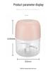 Electric Mini Food Processor & Grinder: Baby Food, Garlic, Meat, and Paste Maker