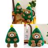 Weihnachtsbaum Bär Plüschtier Kissen mit PP-Baumwollfüllung für Kinder Urlaubsdekoration