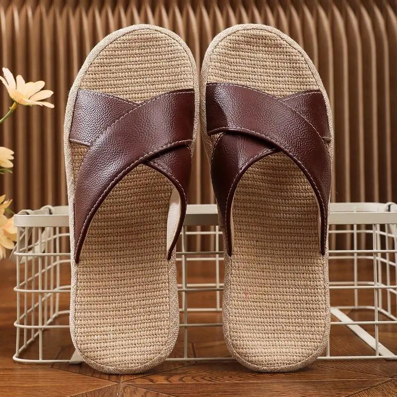 Fashion Male Slipper House Flat Indoor Slides Men's Shoe Walk Around Home 2025 Style Comfortable Trend Mascullino Designer Luxury Fun