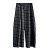 Orange Zhi Women's Plaid High Waist Loose Pants - Trendy Casual Autumn Style (H6832)