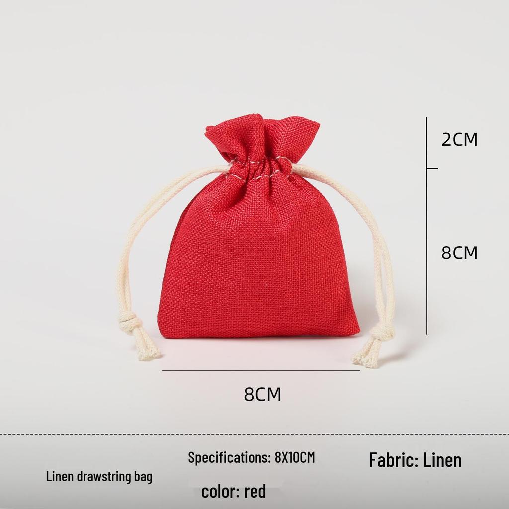 Custom Drawstring Wenwan, Cotton, Linen, or Rice Bag