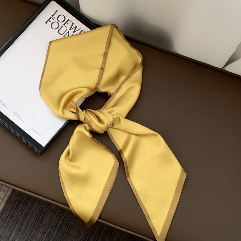 Silk Scarf, Long Strip, Versatile Shirt, Neck Protection, Scarf, Silk Scarf, Multi-purpose Headscarf, Headband, Hair Tie, Decorative Waist Belt.