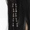 Gold & Silver Plated Dreadlock Hair Extension Rings - 20pcs Star Design DIY Accessory Set