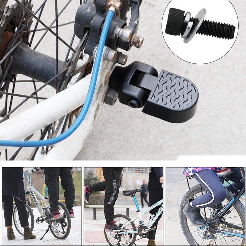 Electric Bicycle Rear Pedal Bicycle Rear Wheel Folding Pedal Electric Standing Person Universal Pole Mountain Bike Pedal