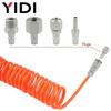 3m/6m/9M/12M/15M Pneumatic Compressed Air Compressor Spring Hose Tube Pipe Line Pipes Pu 4mm 6mm 8mm 10mm 12mm 12 10 8 6 4 2 .5
