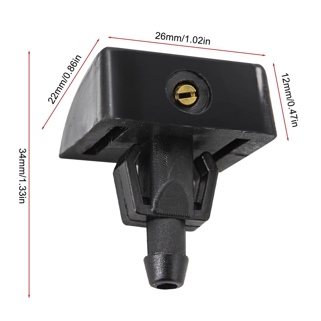 2Pcs Car Front Windshield Washer Wiper Water Spray Nozzle For Nissan TIIDA SYLPHY X-trail Venucia D50 R50 Auto Accessories