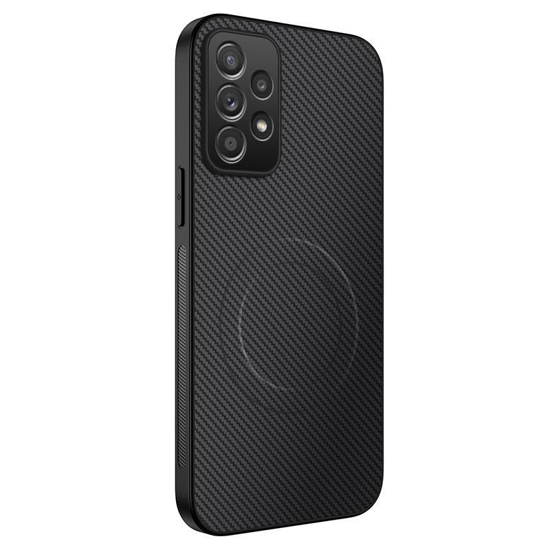 Luxury Carbon Fibre For Magsafe Magnetic Case For Samsung Galaxy A05 A05S A06 A14 A15 A16 A26 Wireless Charging Protector Cover