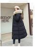 Women’s Long Hooded Windproof Thicken Warm Winter Jacket With Belt