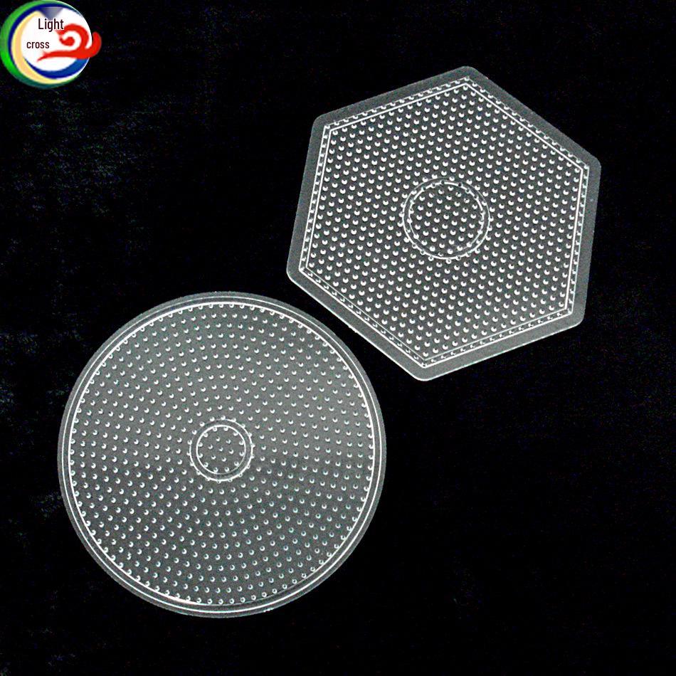 Base Hama Beads 5mm Trasparente Connettibile | Tavola Puzzle Educativa Termoresistente Fai da Te per Bambini