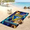 Warrington Wolves FC Personalized Printed Beach Towel Soccer Logo Support Custom Name Text Absorbent Towel For Sport Travel Special Gift