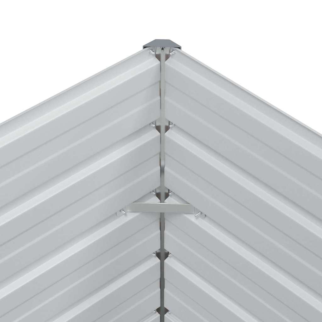 Raised Bed Light Brown 160 x 40 x 77 cm Galvanized Steel