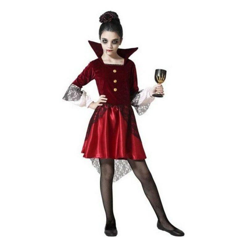 BB Carnival-Costume for Children Red (1 Piece) 10-12 Years