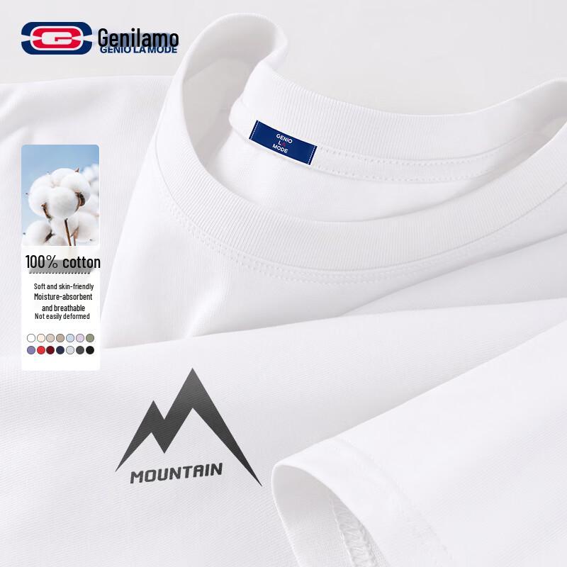 GENIOLAMODE Men s Pure Cotton Printed T-Shirt 3XL