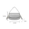 Women's Faux Leather Handbag Versatile Fashion Shoulder Casual Commuting Bags Girl Brand Designer Saddle Handbag KTB